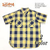 SUGAR CANE BLOCK CHECK S/S WORK SHIRT SC37931画像