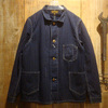 FREEWHEELERS UNION SPECIAL OVERALLS “BRAKEMAN WORK JACKET” Original Indigo Wabash Cloth 1821006画像