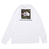 THE NORTH FACE L/S RED BOX LOGO TEE WHITExCAMO画像