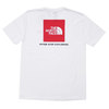 THE NORTH FACE S/S RED BOX LOGO TEE WHITExBLACK画像