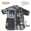 SUGAR CANE FICTION ROMANCE 7oz. "BORO"DENIM S/S WORK SHIRT SC37939画像