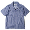 BLUCO STANDARD WORK SHIRTS S/S (NVY&times;BLUE) OL-108CS-018画像