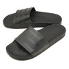 adidas ADILETTE LEATHER CORE BLACK/CORE BLACK/CORE BLACK CQ3094画像