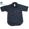 POST OVERALLS #1263S C-POST4 S/S PULLOVER OXFORD SHIRTS navy画像