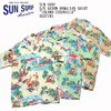 SUN SURF S/S RAYON HAWAIIAN SHIRT "ISLAND CHRONICLE" SS37781画像