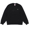 Supreme × LACOSTE Crewneck BLACK画像