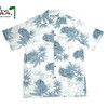 TWO PALMS PINEAPPLE MAP RAYON HAWAIIAN SHIRTS white画像