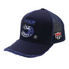 YOSHINORI KOTAKE DESIGN CAMO 5 LOGO MESH CAP NAVY画像