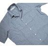 INDIVIDUALIZED SHIRTS SHORT SLEEVE ATHLETIC FIT HERITAGE CHAMBRAY CAMP COLLAR SHIRTS blue画像