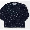 THE FLAT HEAD Club Label INDIGO SWEAT CREW NECK CL-SW201画像