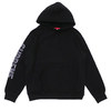 Supreme Sleeve Embroidery Hooded Sweatshirt BLACK画像
