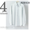 AURALEE WASHED FINX TWILL BIG SHIRTS A8AS02TN画像