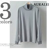 AURALEE LUSTER PLAITING HI NECK L/S TEE A8AT02GT画像