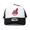 NEW ERA CLEVELAND INDIANS MESH CAP WHITExNAVY FFNE2856488画像