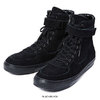 CHORD NUMBER EIGHT SUEDE ZIP SNEAKER BLACK-BLACK N8M1H5-AC11画像