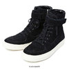CHORD NUMBER EIGHT SUEDE ZIP SNEAKER BLACK-WHITE N8M1H5-AC11画像