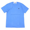 PLAY COMME des GARCONS MEN'S MINI HEART WAPPEN TEE BLUE画像