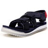 MARQUEE PLAYER SHUT UP SANDALS "CHARI&CO × MARQUEE PLAYER" NVY/RED/O.WHT/CLEAR 433034CM画像