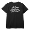 CRIMIE LETTER NEEDLE WORK V NECK POCKET SHORT SLEEVE T-SHIRT (BLACK) C1H3-TE03画像