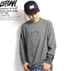 LEFLAH BOX LOGO EMB L/S TEE -CHARCOAL-画像