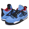 NIKE x TRAVIS SCOTT AIR JORDAN 4 RETRO "CACTUS JACK" UNIVERSITY BLUE/BLACK 308497-406画像