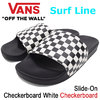 VANS Slide-On Checkerboard White Surf Line VN-0004KIIP9画像