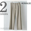 AURALEE LIGHT MELTON WIDE SLACKS A8AP03LM画像