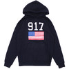Nine One Seven 917 USA Hooded Sweatshirt NAVY画像