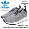 adidas × UNITED ARROWS & SONS NMD R2 UAS Core Heather/Matte Silver/White DA8834画像