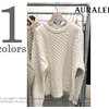AURALEE FRENCH MERINO ARAN KNIT P/O A8AP01FM画像