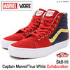 VANS × MARVEL Sk8-Hi Captain Marvel/True White VN0A38GEUBI画像