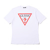 GUESS MEN'S S/SLV TEE SHIRT W/ORIGINAL TRIANGLE LOGO AT WHITE MI2K8601AT画像