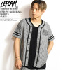 LEFLAH STRIPE BASEBALL SHIRT -BLACK-画像