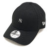 NEW ERA 9FORTY メタルミニロゴ ニューヨーク・ヤンキース ブラック シルバーロゴ 11557285画像