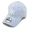 NEW ERA 9TWENTY クロスストラップ オックスフォード ニューヨーク・ヤンキース ブルー × ホワイト 11557484画像
