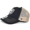 '47 Brand OAKLAND RAIDERS CLEAN UP MESH CAP BLACK NRFTRWLR23GWPBK画像