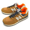 new balance ML574HVB BROWN画像