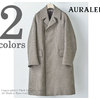 AURALEE DOUBLE FACE CHECK LONG COAT A8AC01BN画像