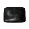 Fernand Leather Zip Pouch Clutch Bag Black Large画像