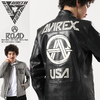 AVIREX STREET GEAR ROAD WATER REPELLENT LEATHER RIDERS 6181062画像