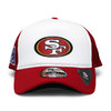 NEW ERA SAN FRANCISCO 49ERS TRUCKER HIT 9FORTY MESH CAP WHITExRED FFNE2774686画像