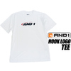 AND1 HOOK LOGO TEE white 8F101-01画像
