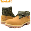 Timberland SINGLE ROLL TOP Wheat Nubuck With Camo Textile A1QY4画像
