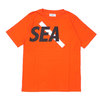 SATURDAYS SURF NYC &times; WIND AND SEA T-Shirt ORANGE画像