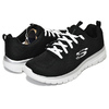 SKECHERS GRACEFUL GET CONNECTED black/white 12615-BKW画像