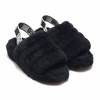 UGG W FLUFF YEAH SLIDE BLACK 1095119-BLK画像