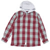 DESCENDANT SPICOLI HOODED LS SHIRT BURGUNDY 182TQDS-SHM01画像