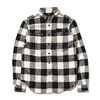 ATMOS LAB FLANNEL SHIRT  WHITE AL18F-TP02画像