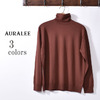 AURALEE WOOL CASHMERE HIGH GAUGE KNIT TURTLE NECK A8AP02HG画像