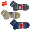 Hanes クォーター レングス ソックス3P ノンパイル HMSCK222S画像